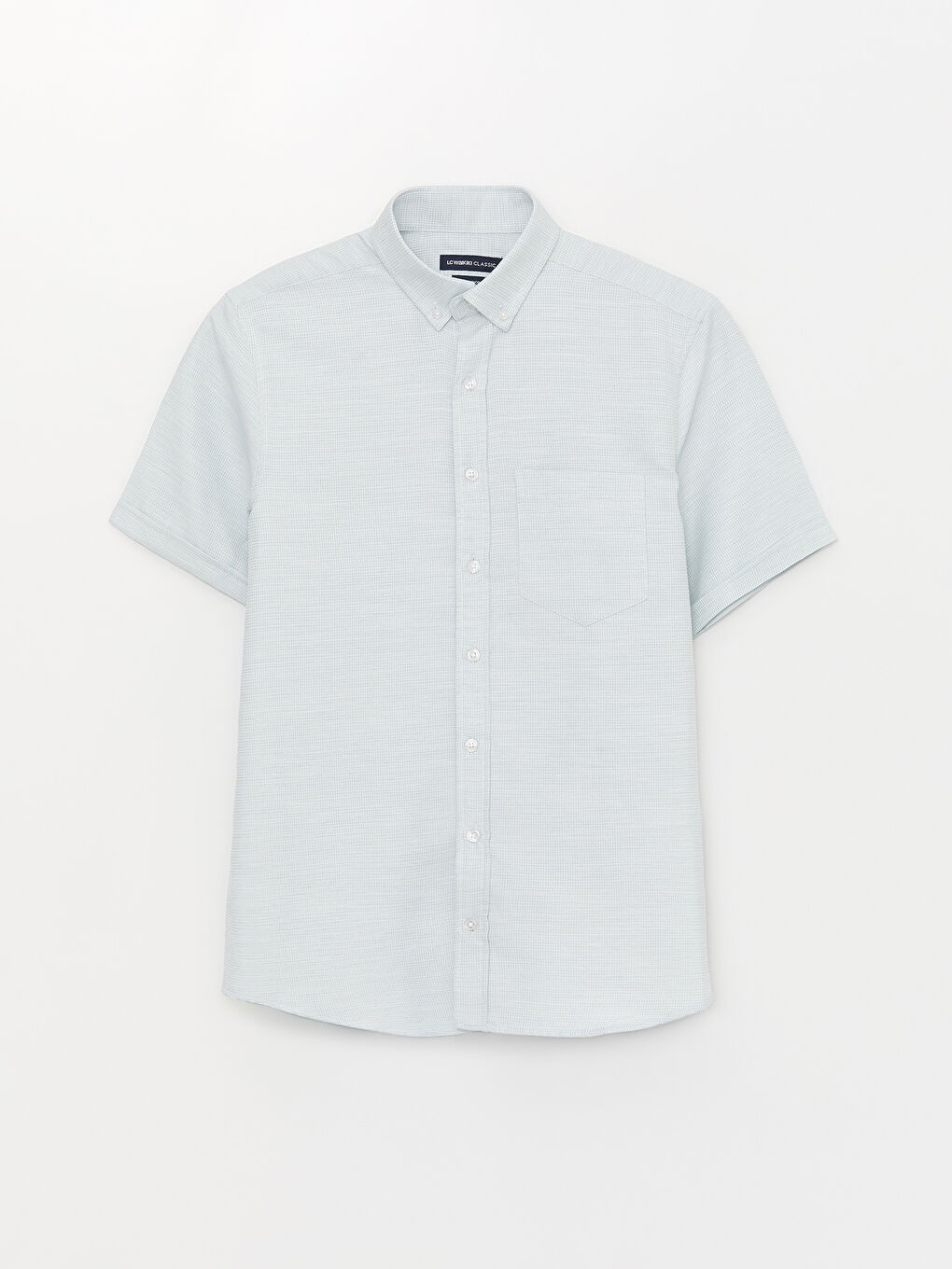 Ерлерге арналған стандартты пішім қысқа жең добби жейде-5