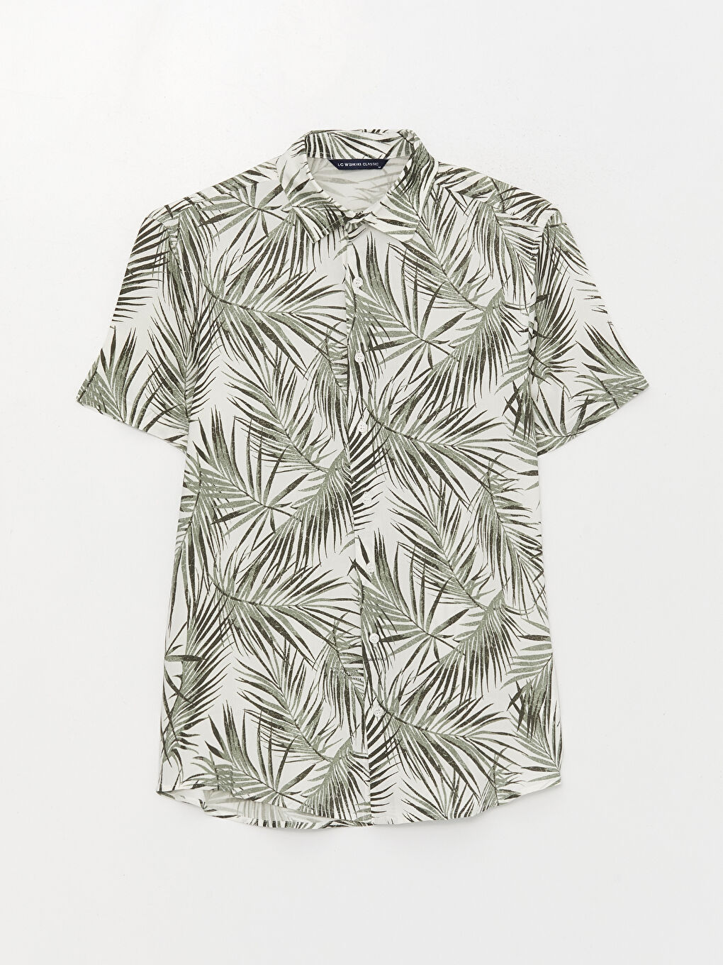 Chemise pour Hommes à Manches Courtes À Motifs en Viscose Coupe Régulière-5