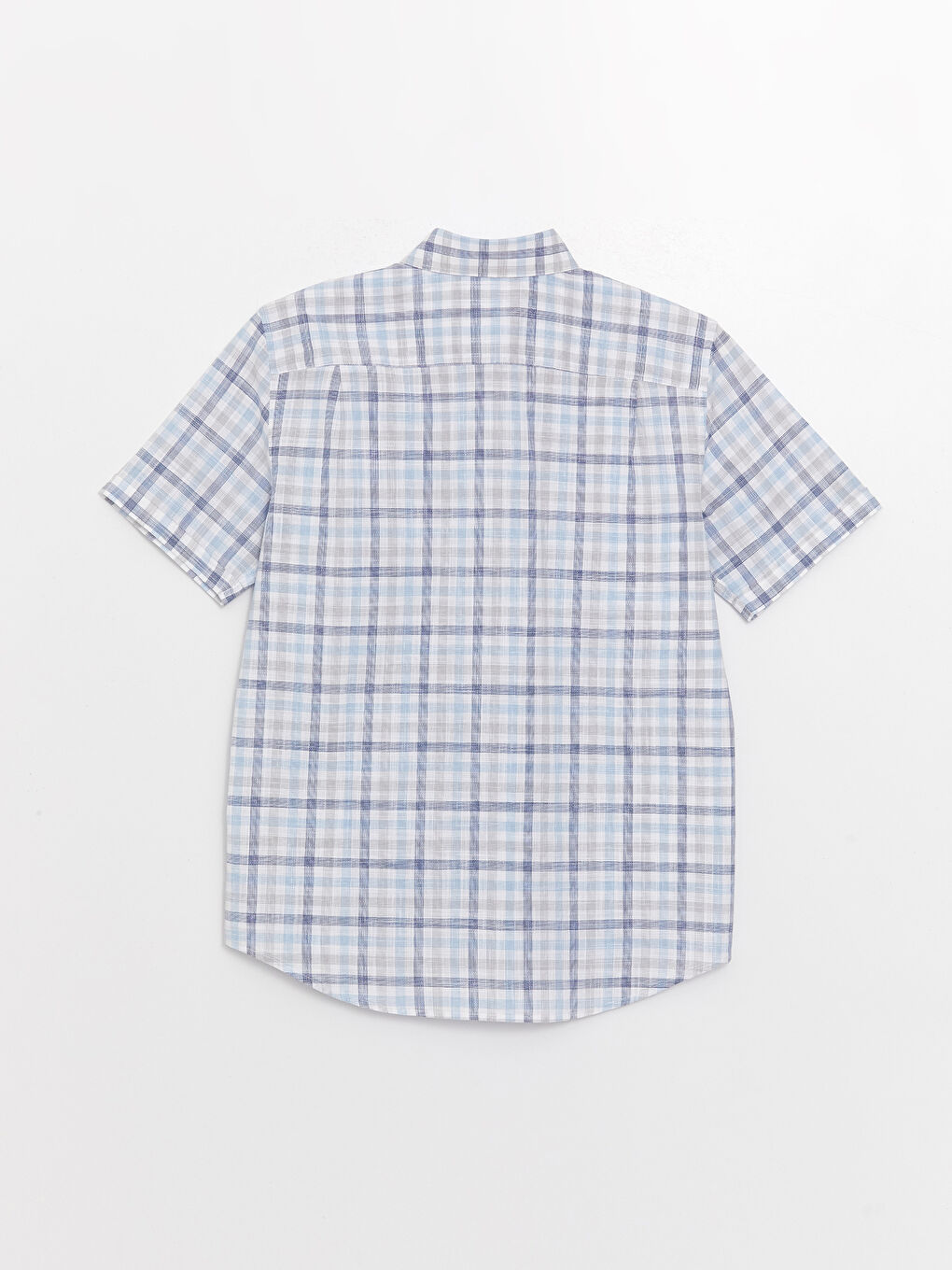 Chemise Écossais à Manches Courtes pour Hommes Ajustée Régulière-6