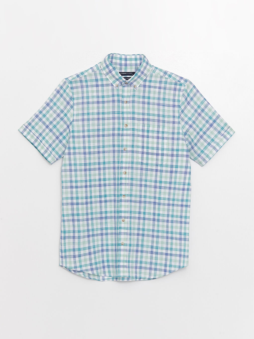 Chemise Écossais à Manches Courtes pour Hommes Ajustée Régulière-5