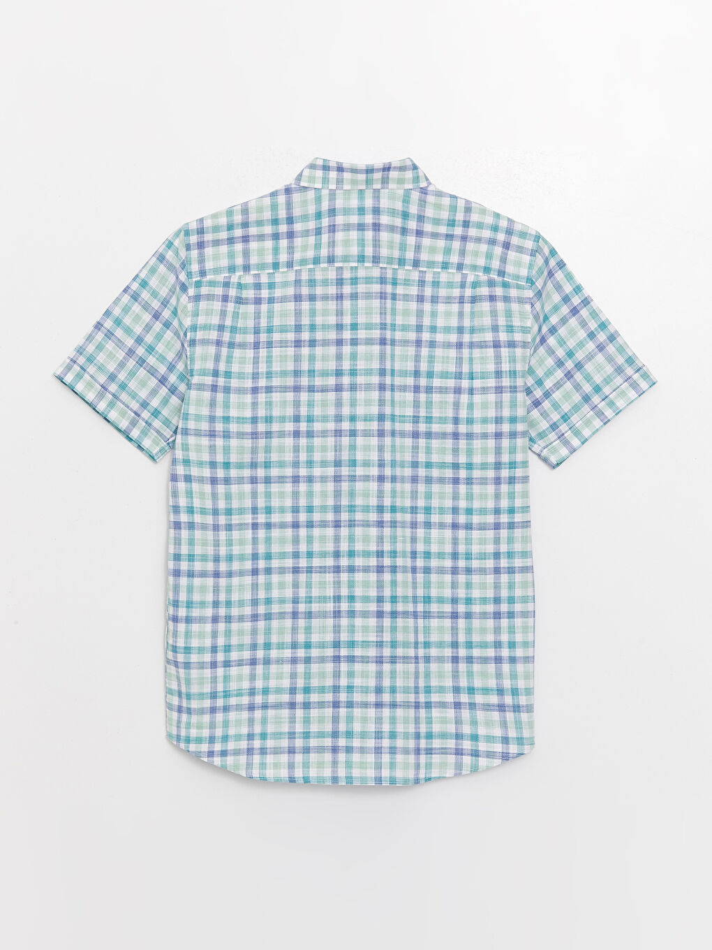 LCWAIKIKI Classic Regular Fit Short Sleeve Plaid Men's Shirt