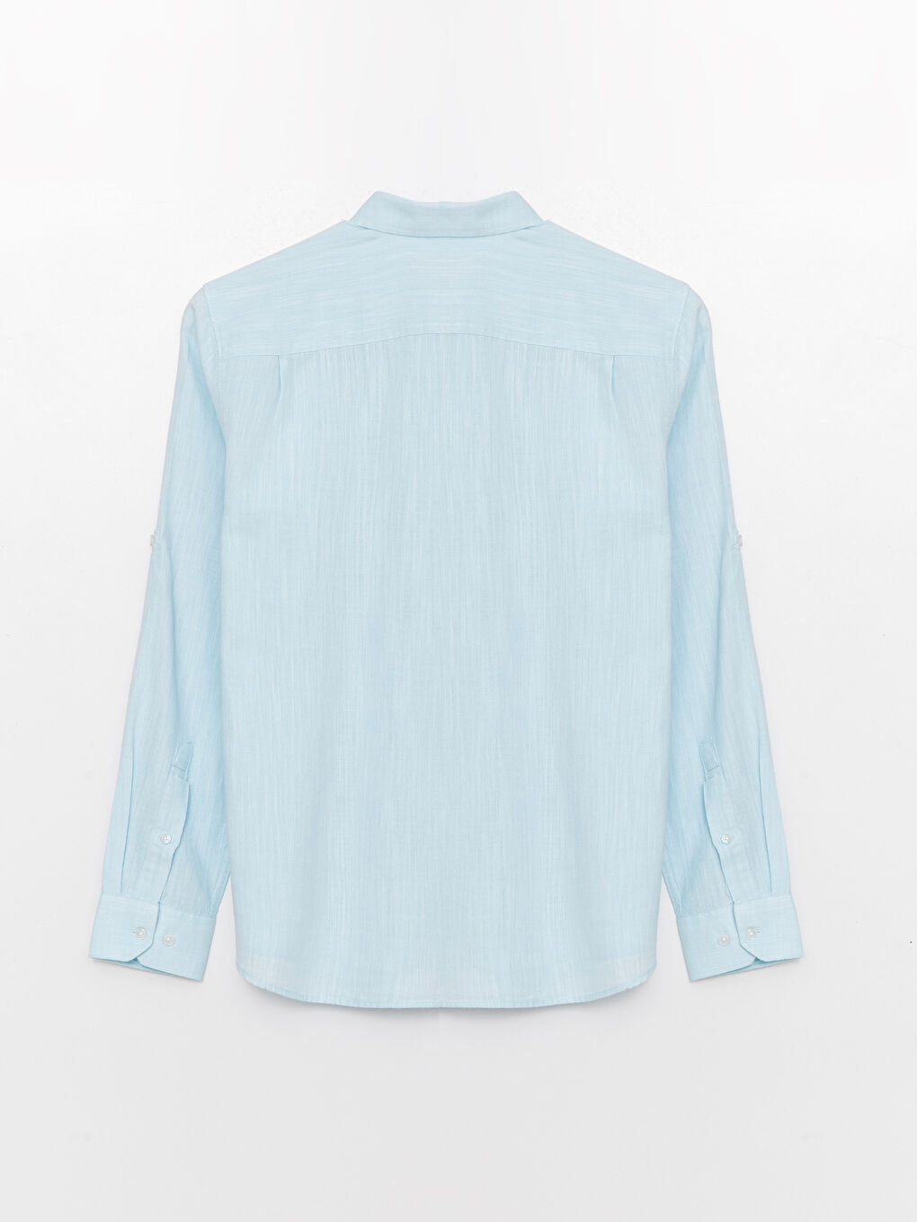 Chemise pour Hommes en Mélange de Lin à Manches Longues Coupe Régulière-6