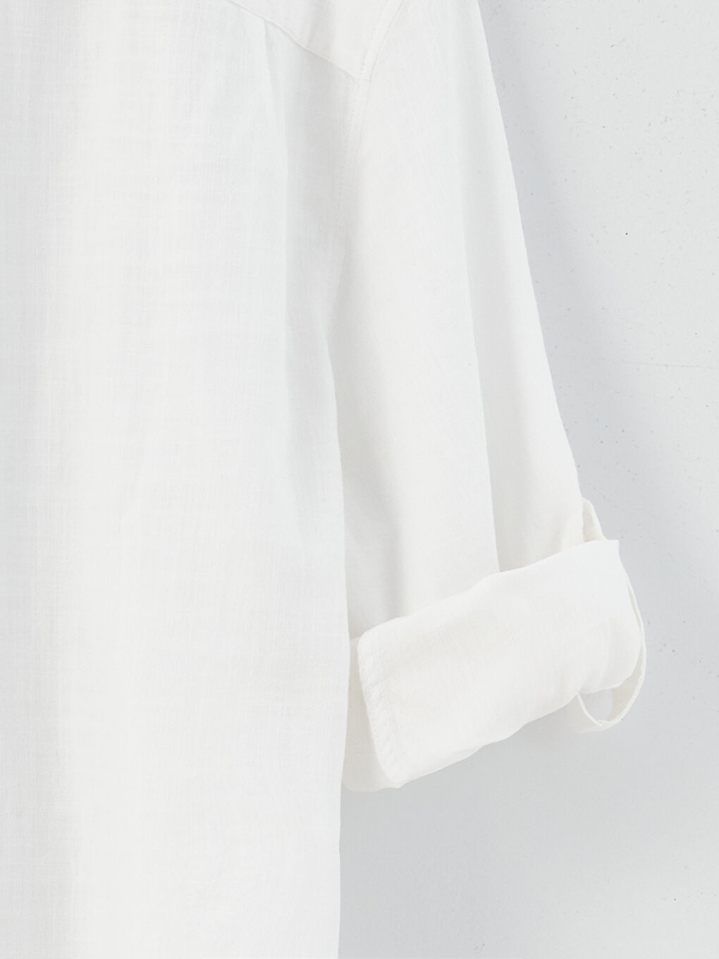 Chemise pour Hommes en Mélange de Lin à Manches Longues Coupe Régulière-7