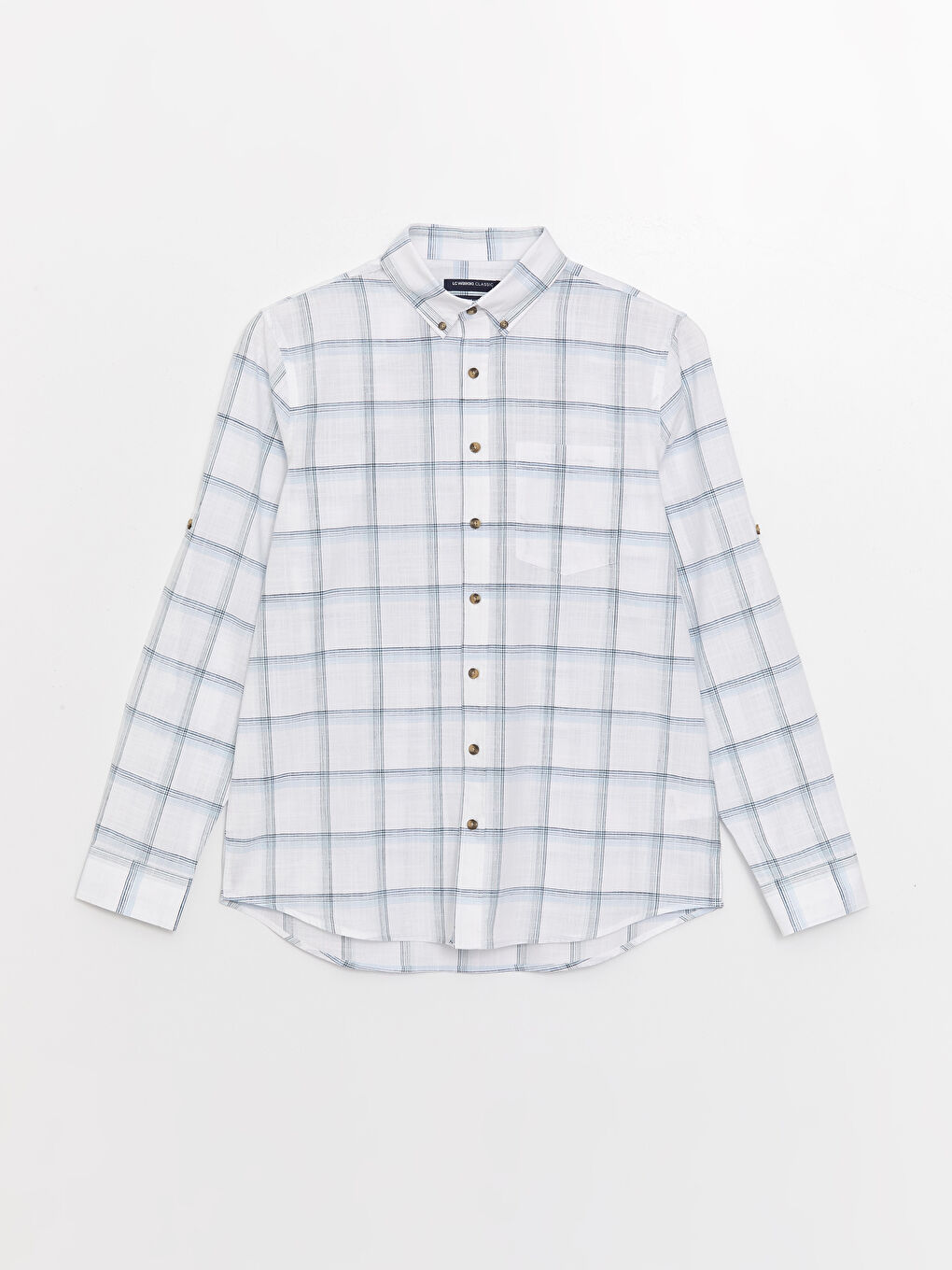 LCWAIKIKI Classic Regular Fit Long Sleeve Plaid Poplin Men's Shirt -S3FD31Z8-LPT