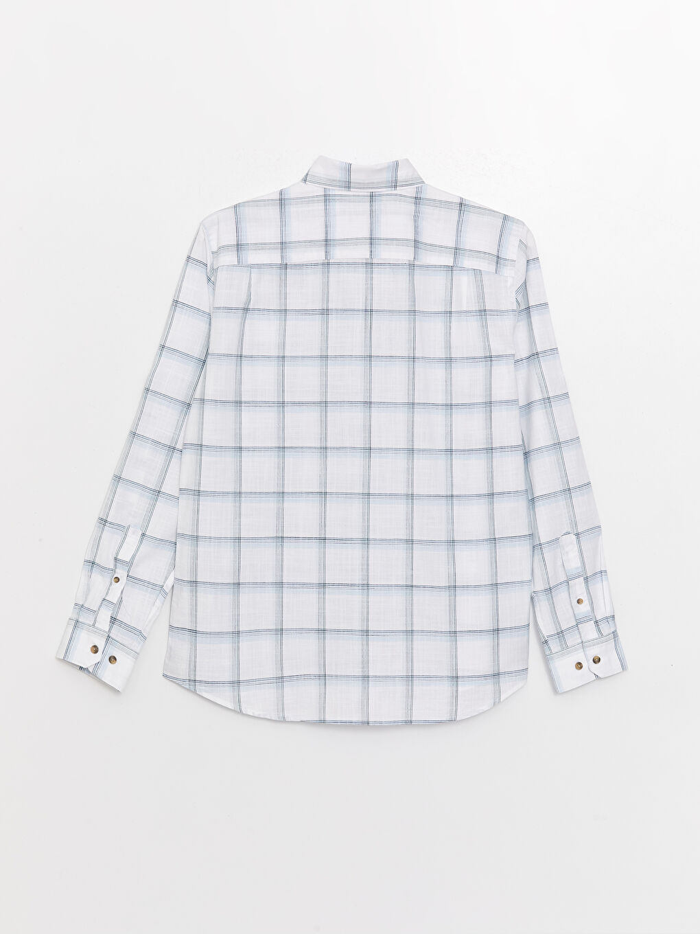 LCWAIKIKI Classic Regular Fit Long Sleeve Plaid Poplin Men's Shirt -S3FD31Z8-LPT