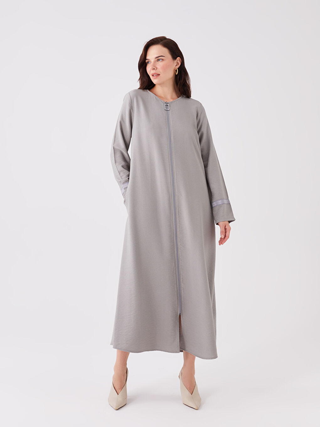 عباية رمادي امرأة -S3FD37Z8-GVY