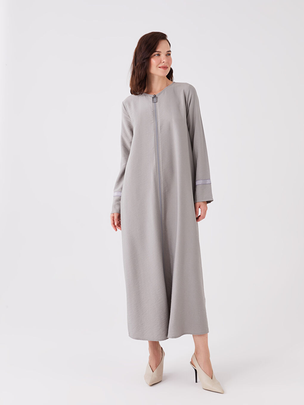 عباية رمادي امرأة -S3FD37Z8-GVY