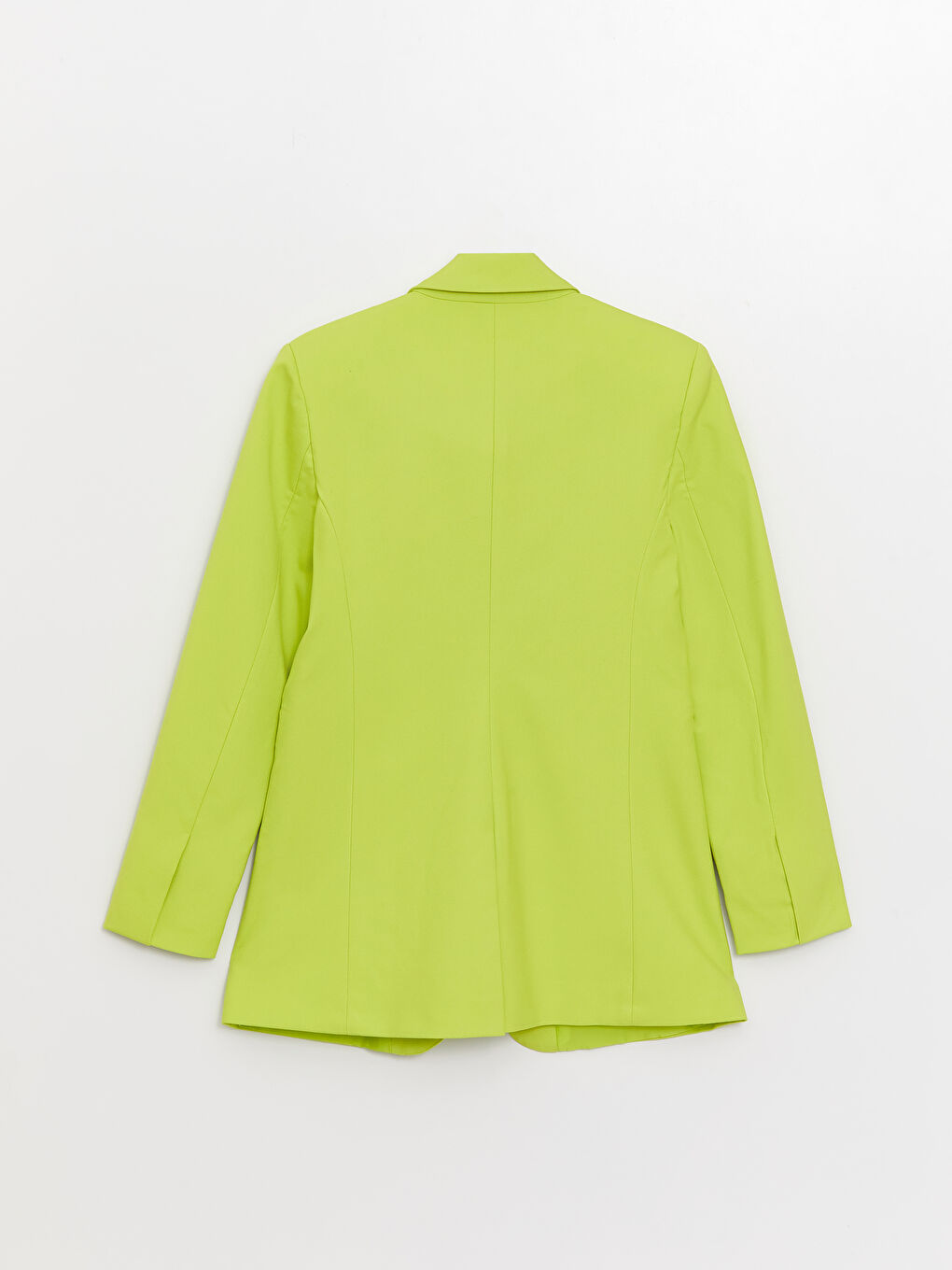 Однотонный пиджак с длинным рукавом для женщин-6