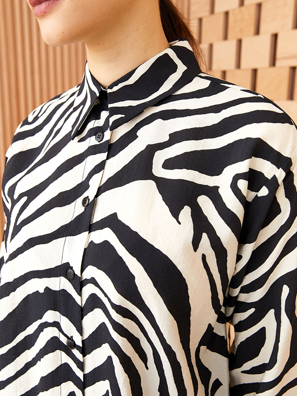 قميص تونيك منقوش للسيدات-3