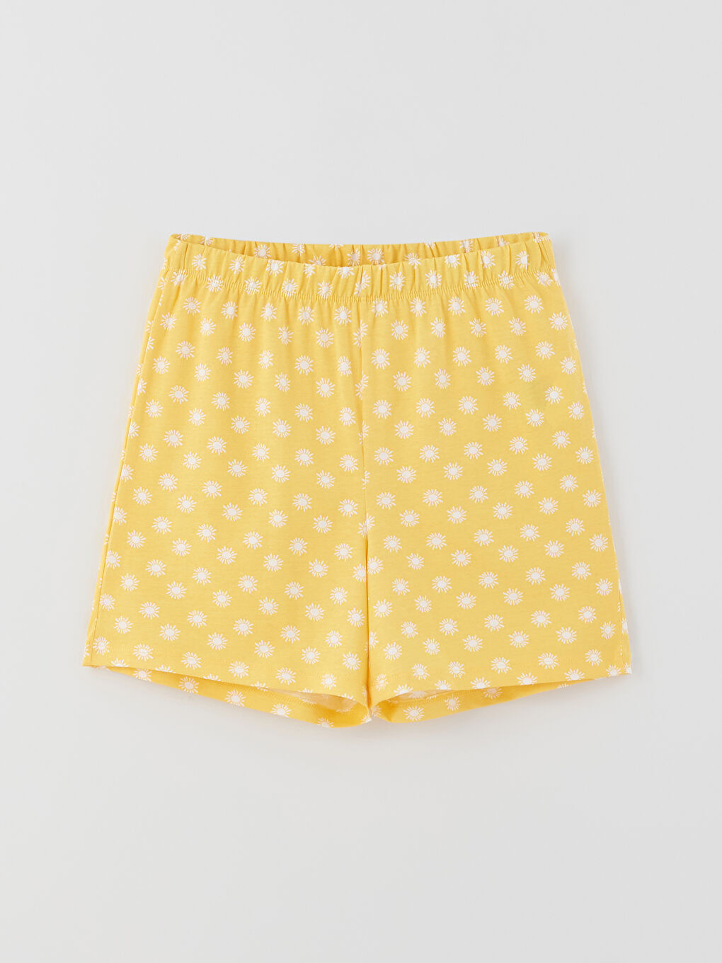 طقم بيجامة قصيرة مطبوع بياقة دائرية للسيدات-7