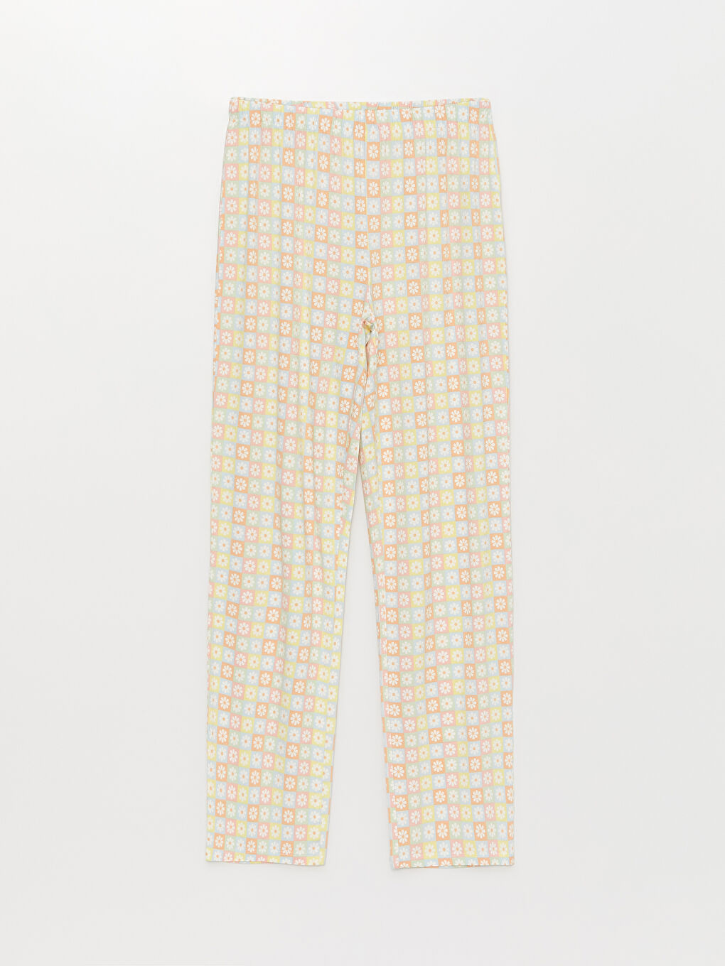 طقم بيجامة ياقة القميص منقوش كم قصير للسيدات-7