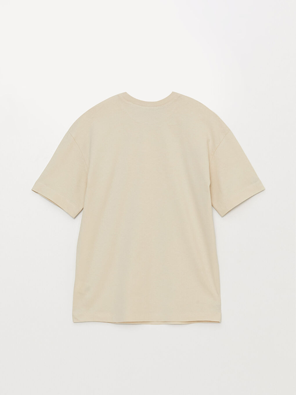 Туника с круглым вырезом, с принтом, короткий рукав, оверсайз, для женщин-6