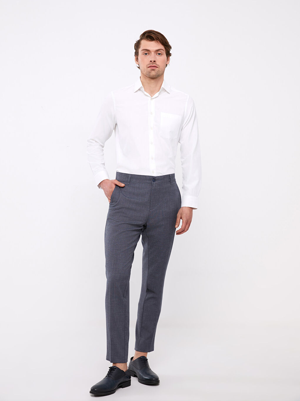 Muške pantalone slim fit -S3FD76Z8-KN7