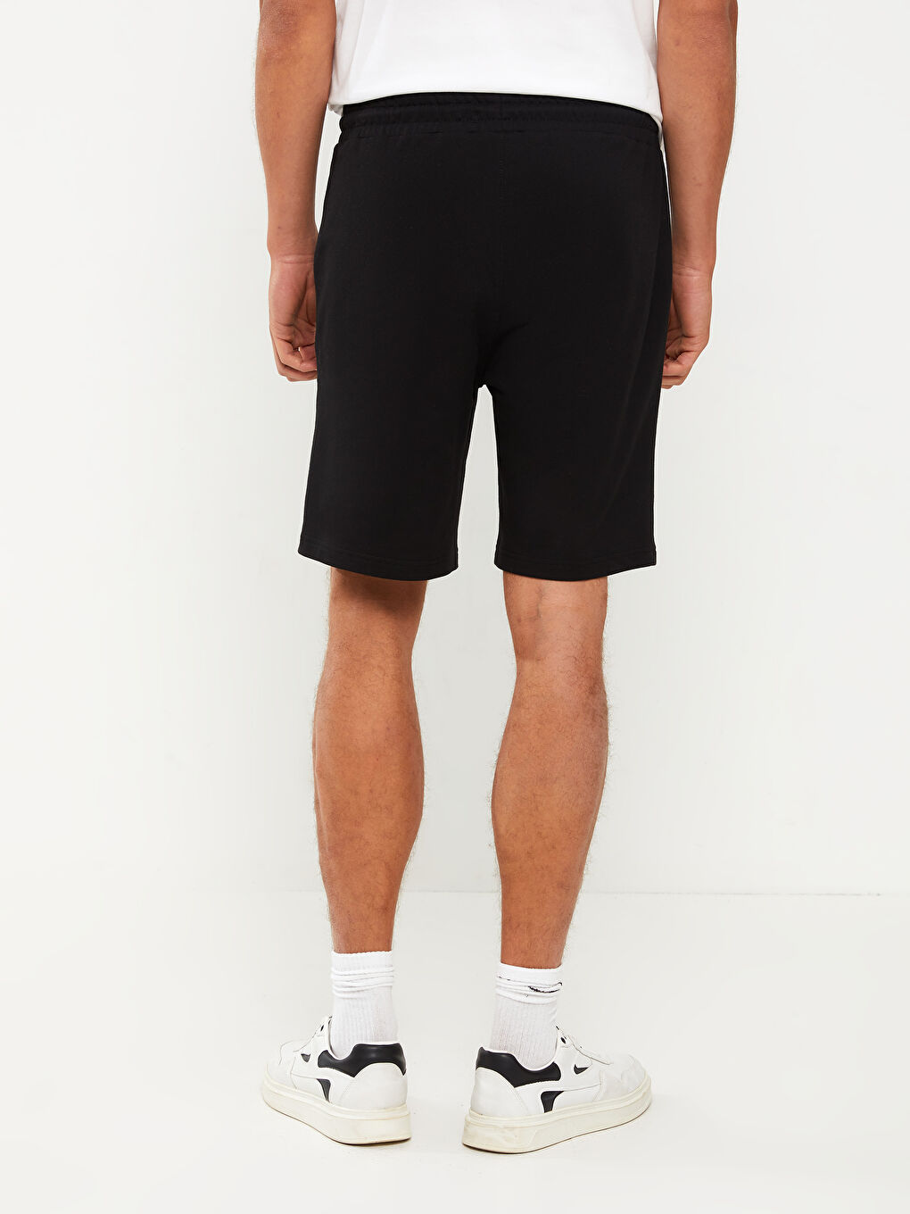 Siyah Standart Kalıp Erkek Şort-3