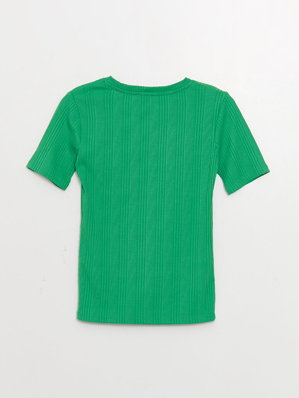 LCWAIKIKI Classic Crew Neck Self-Patterned Short Sleeve Women's T-Shirt -S3FD80Z8-R14
