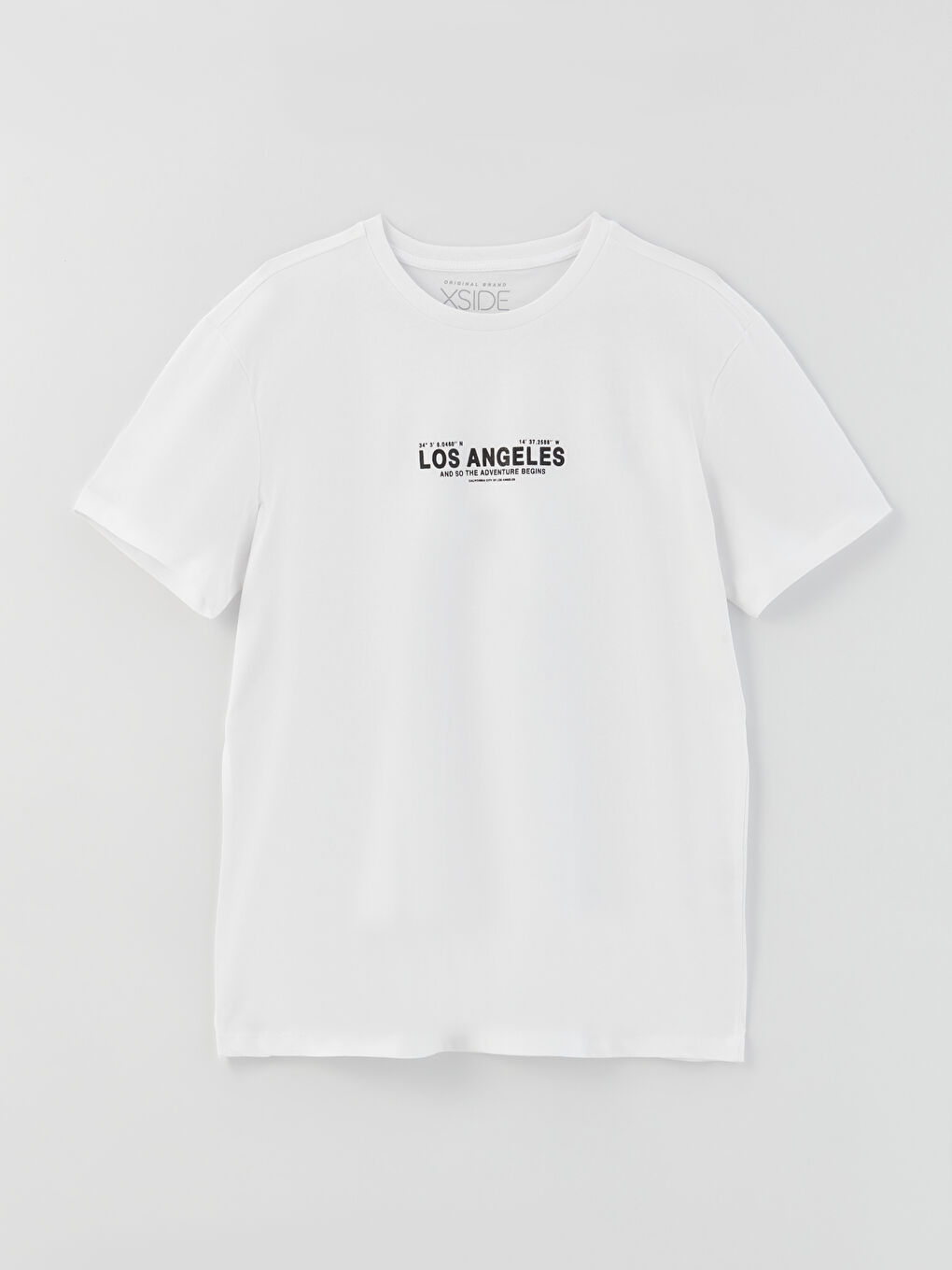 تيشيرت للرجال برقبة دائرية وأكمام قصيرة مصنوع من قطن ممشط ومطبوع-5