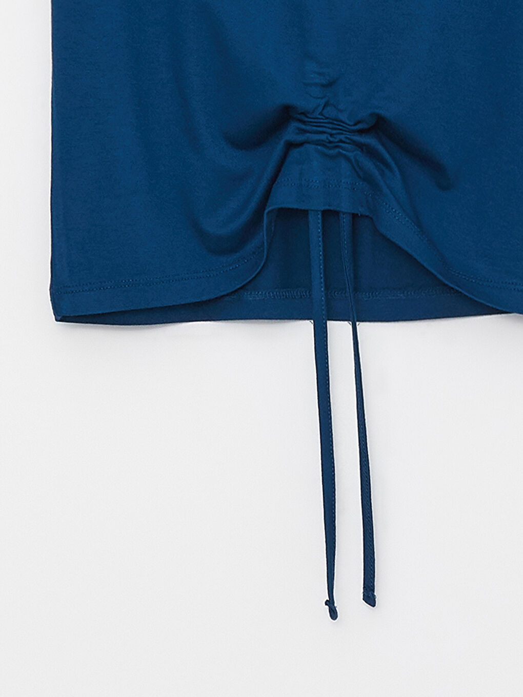 Petrol Petite Bisiklet Yaka Düz Kısa Kollu Kadın Pijama Takımı-5