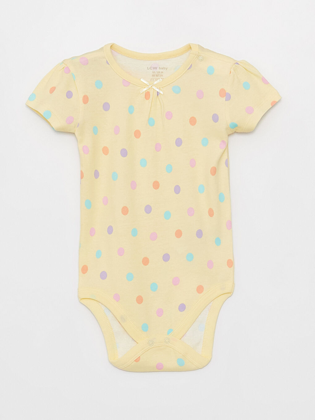 Body cu guler rotund, mânecă scurtă, imprimat, pentru bebeluși fete, cu capse, set de 2 bucăți-2