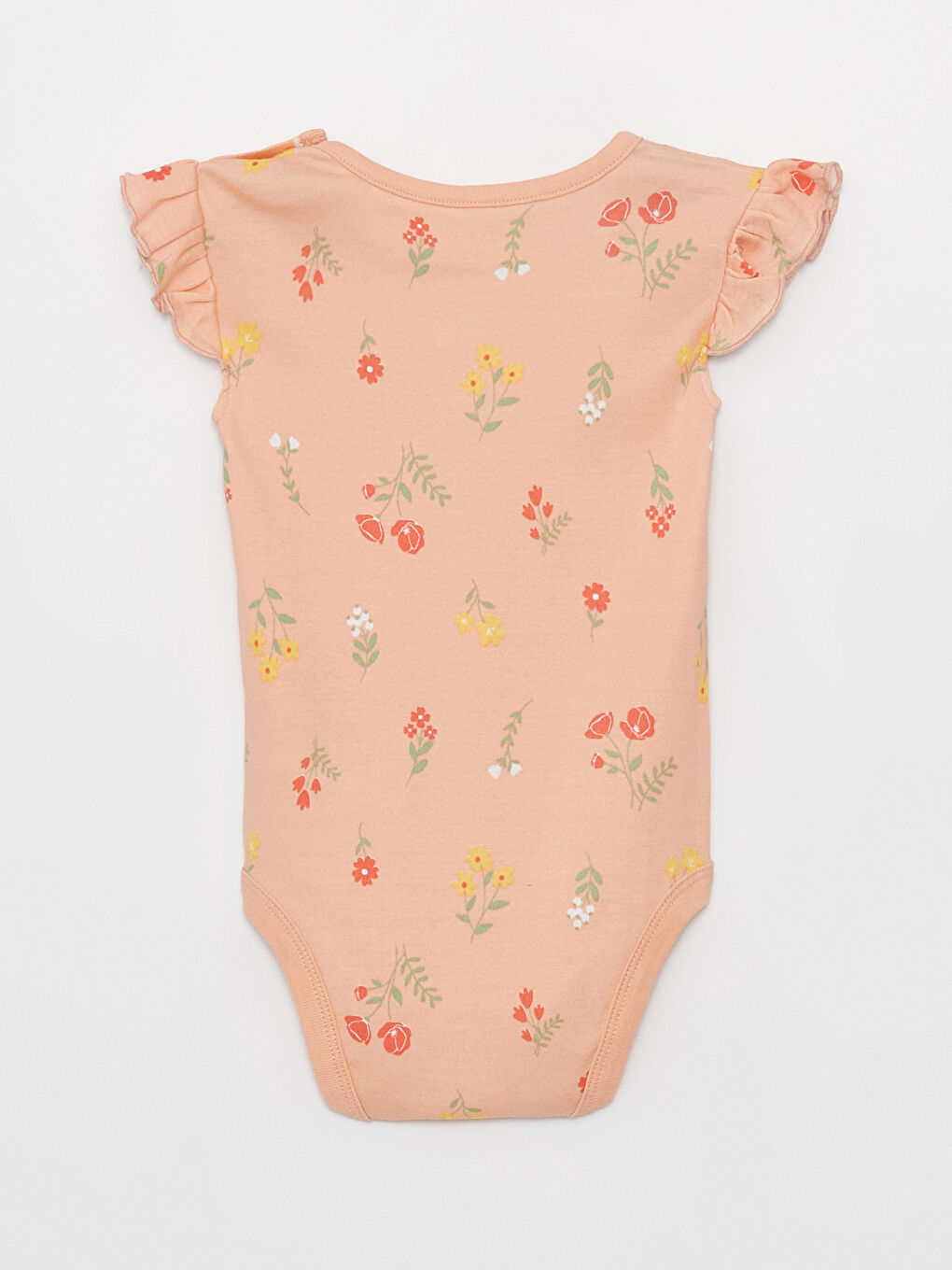 Body cu guler rotund, mânecă scurtă, imprimat, pentru bebeluși fete, cu capse, set de 2 bucăți-3