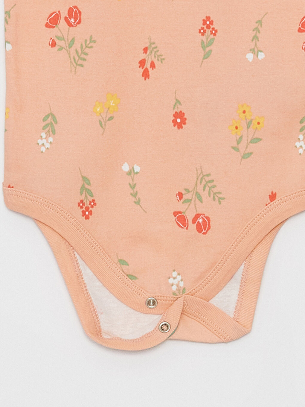 Body cu guler rotund, mânecă scurtă, imprimat, pentru bebeluși fete, cu capse, set de 2 bucăți-5