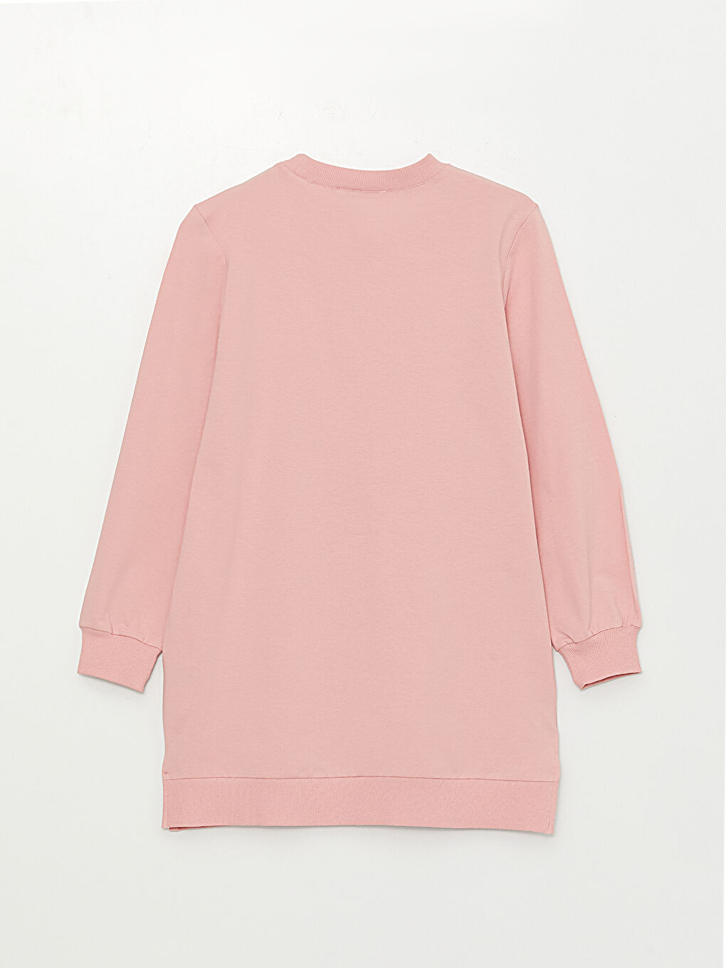 تونيك كنزة رياضية سادة برقبة دائرية وكم طويل للسيدات-6