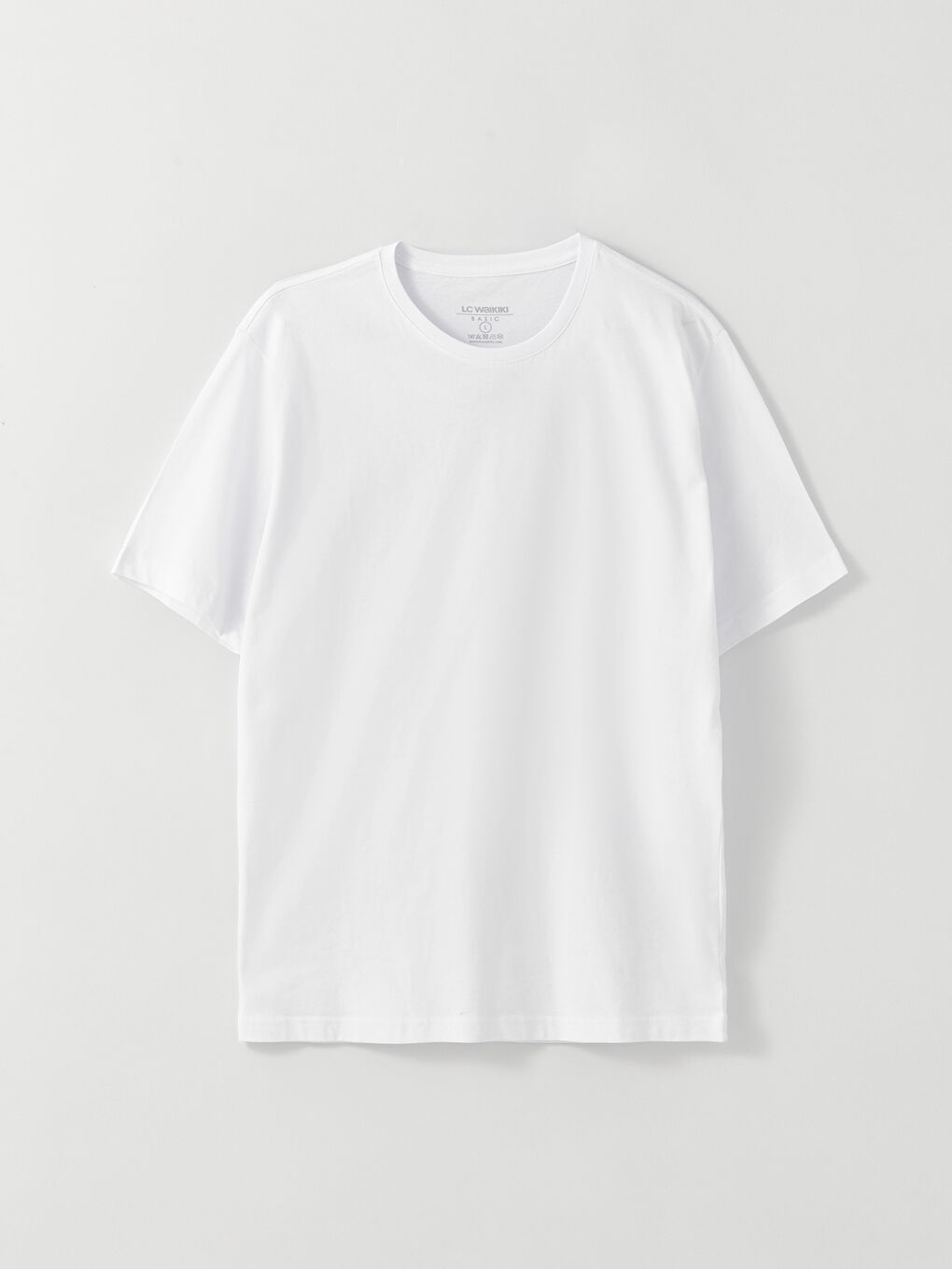 Crew Neck Short Sleeve Cotton Men's Undershirt-5