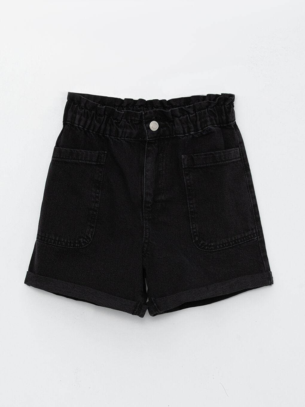 Elastic Waist Girl Jean Short -S3FF14Z4-326