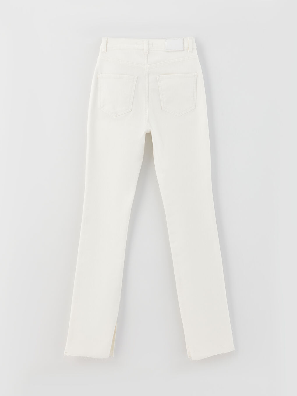 Blugi Evazați Marte cu Talie Înaltă pentru Femei cu Crăpături pe Picioare-6