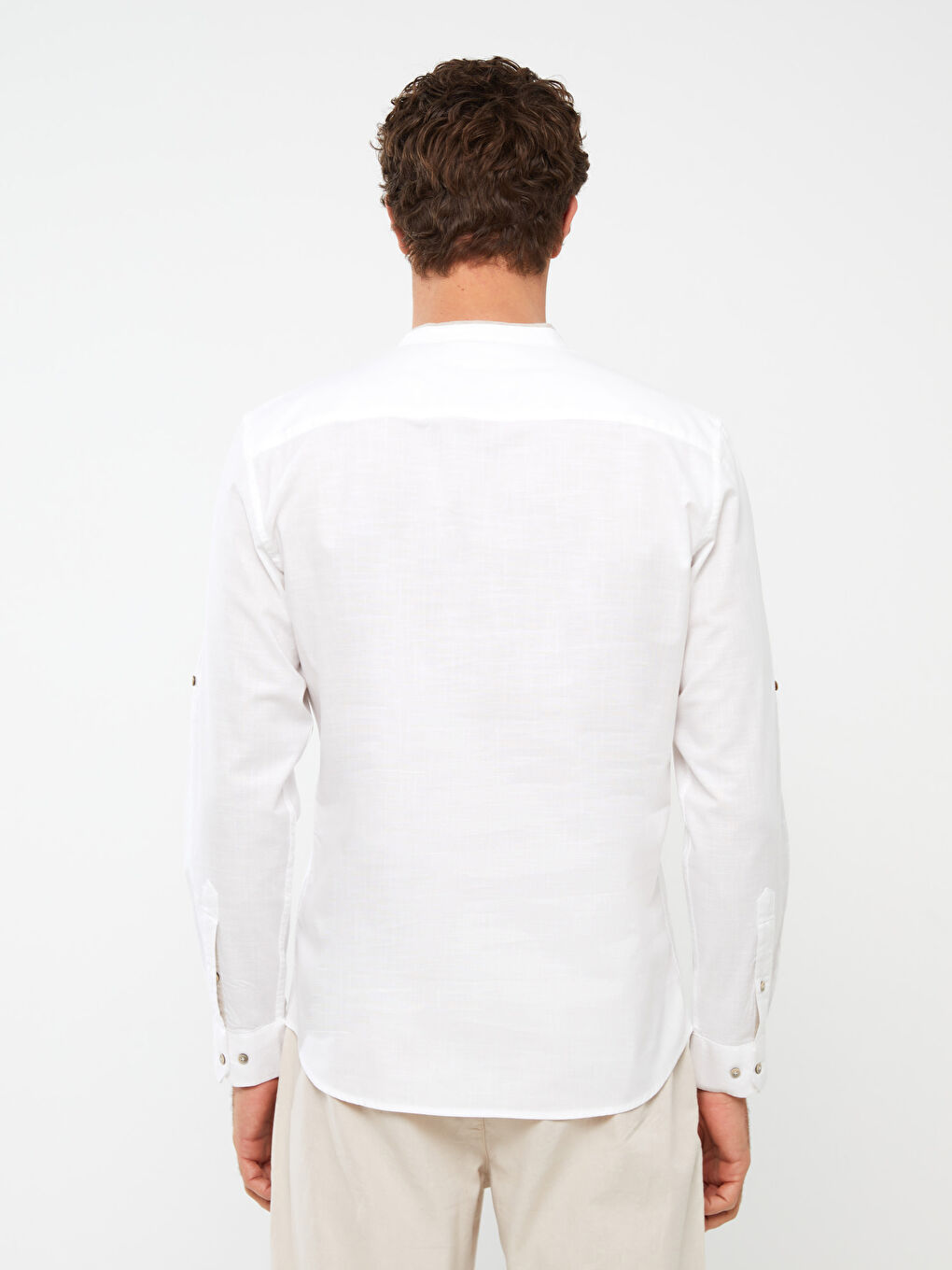 Chemise Popeline Manches Longues Svelte pour Hommes-4