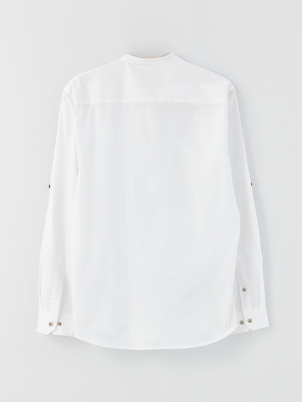 Cămașă Slim Fit cu Mânecă Lungă din Poplin pentru Bărbați-6