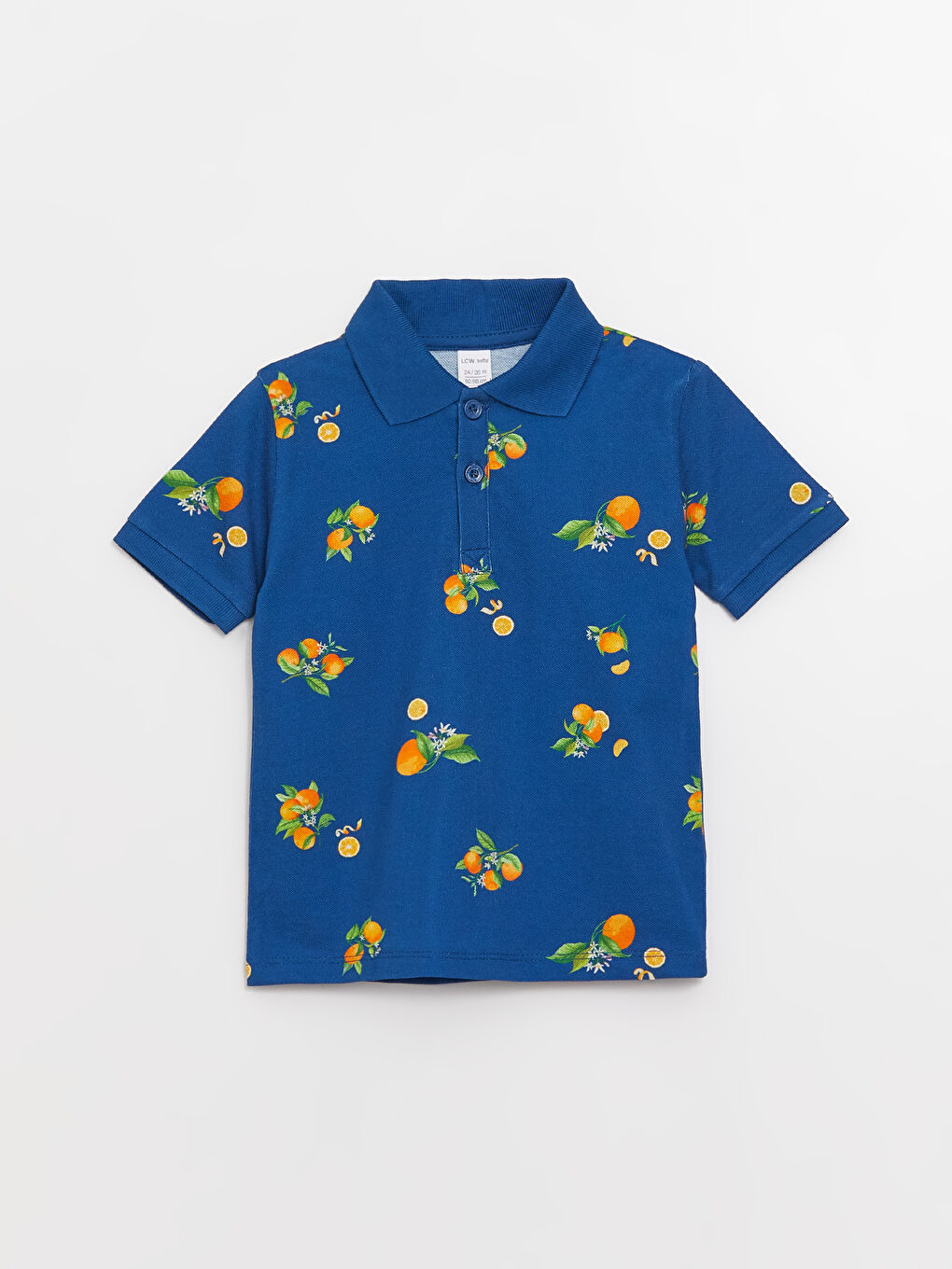 Polo Neck Short Sleeve Printed Baby Boys' T-Shirt-3