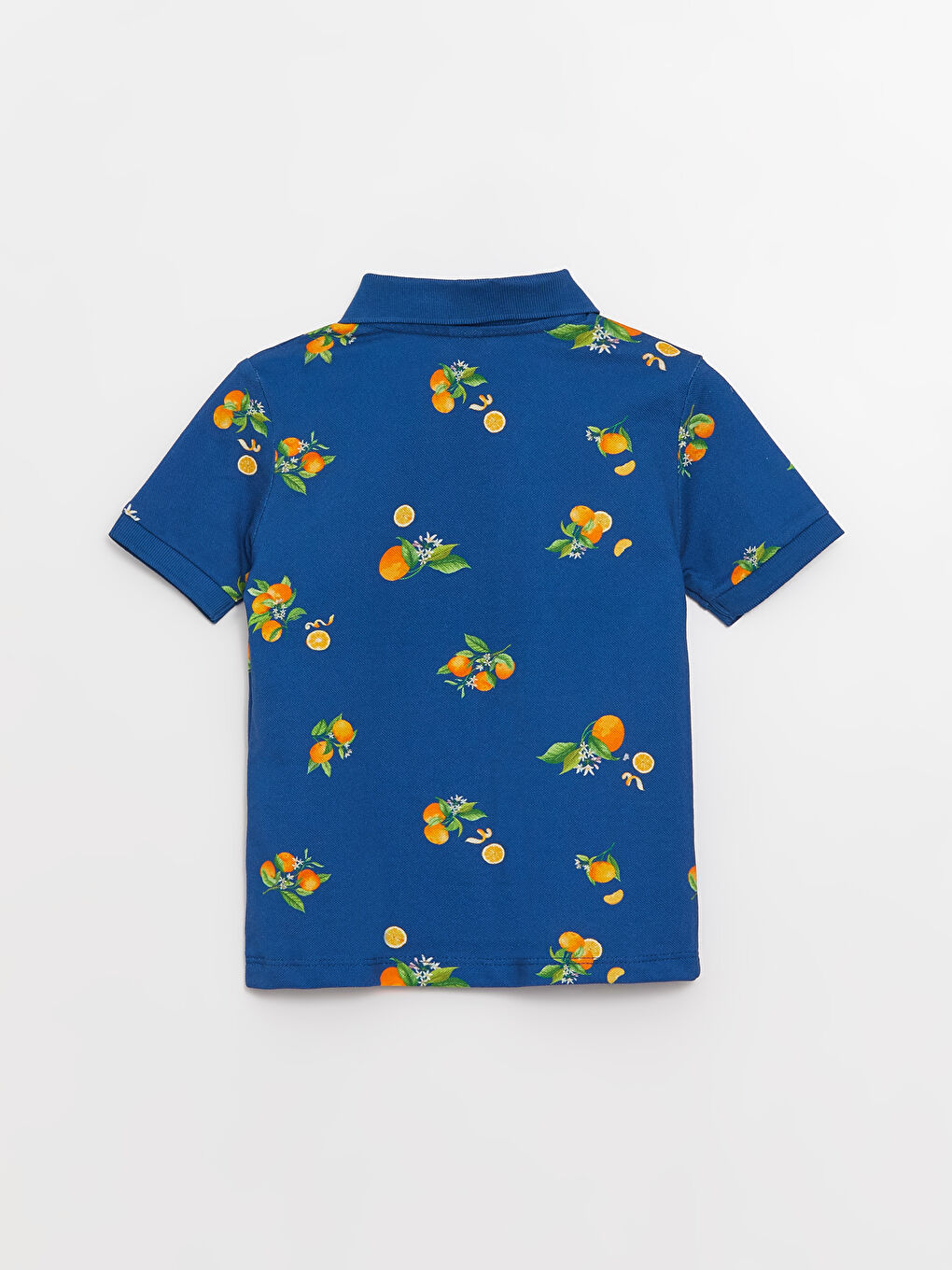 Polo Neck Short Sleeve Printed Baby Boys' T-Shirt-4