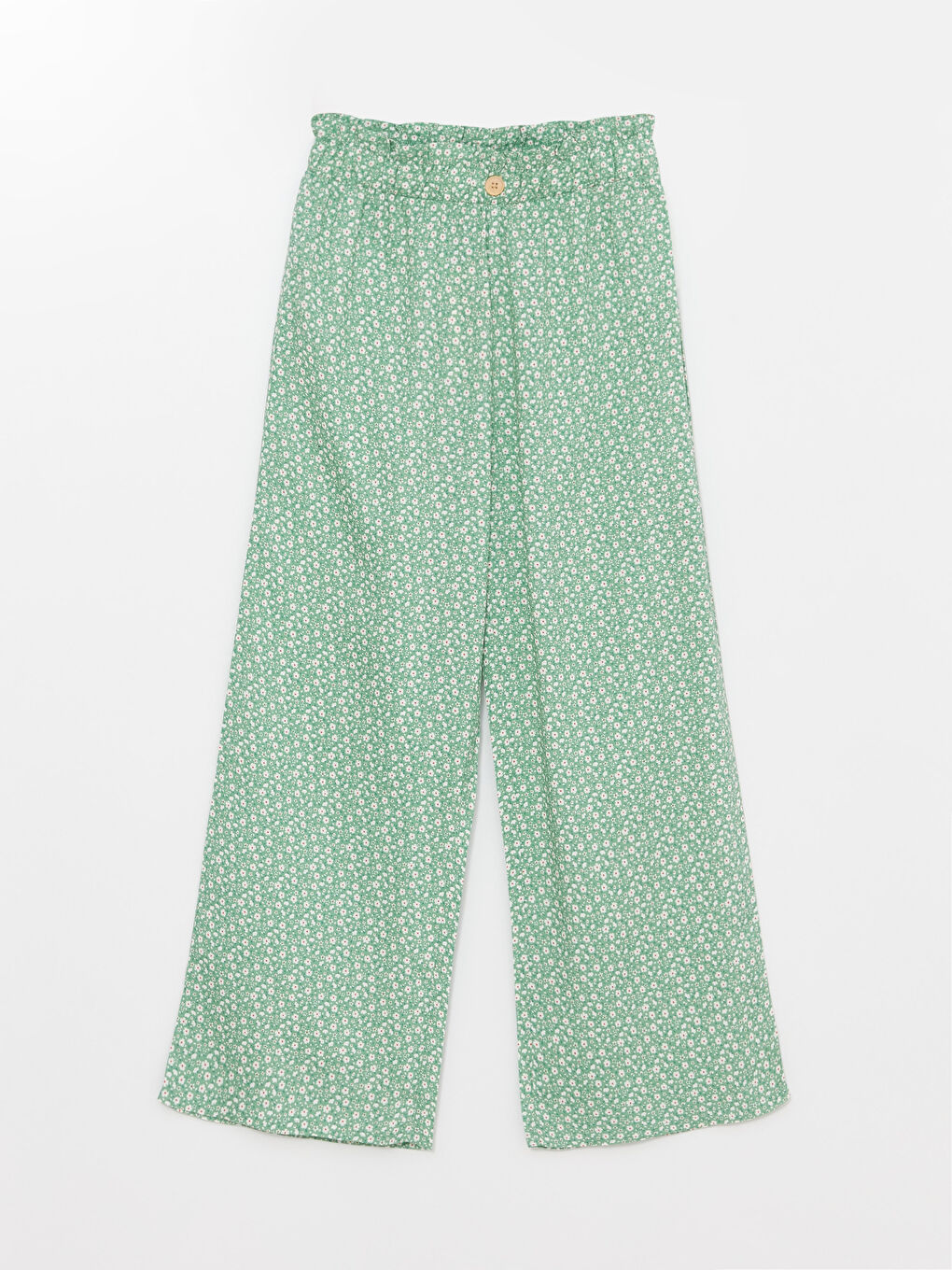 کەمەری کشاو پانتۆڵی چاپی قاچی فراوان کچانە