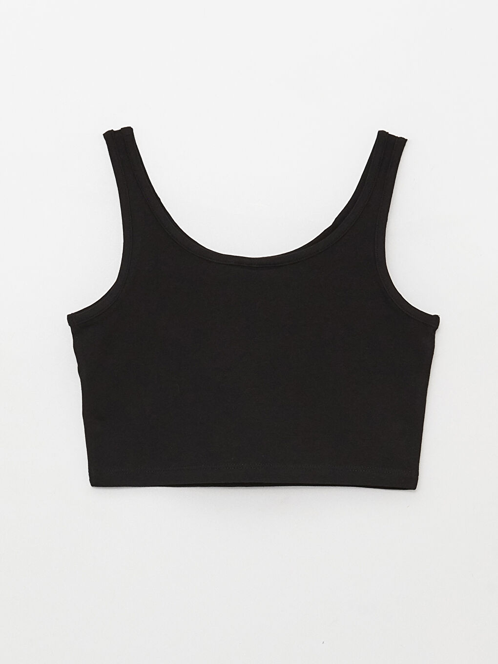 U Neck Printed Girls' Crop Athlete-1