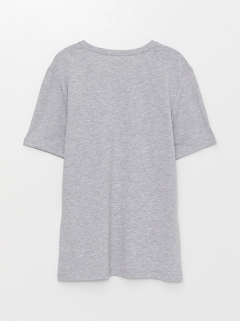 Gri V Yaka Kısa Kollu Erkek Atlet-6