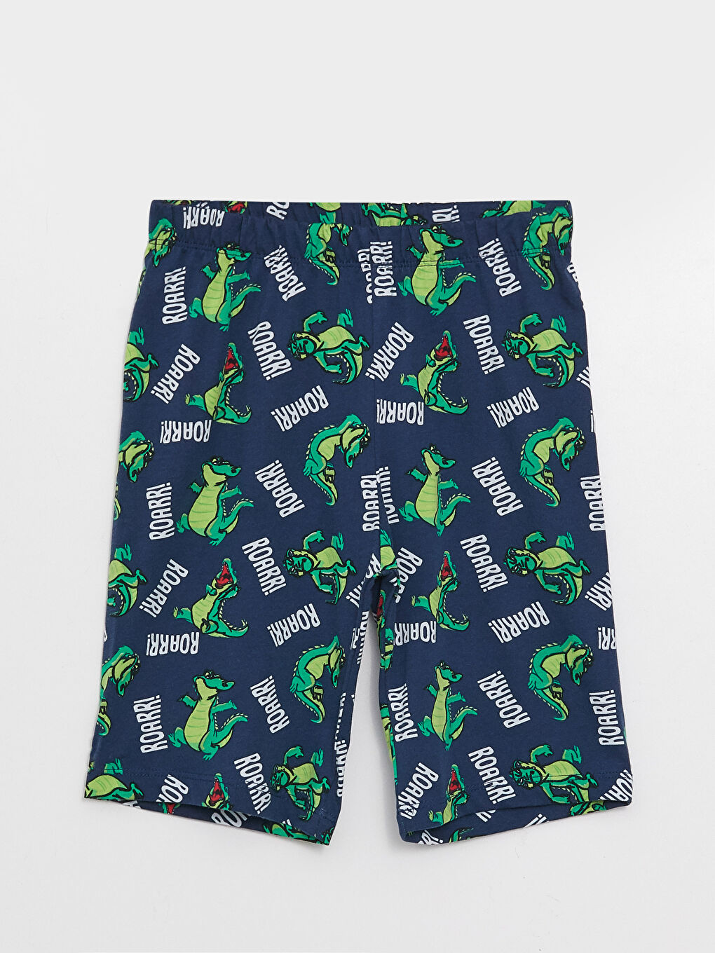 Crew Neck Printed Short Sleeve Boys' Pyjama Set-2