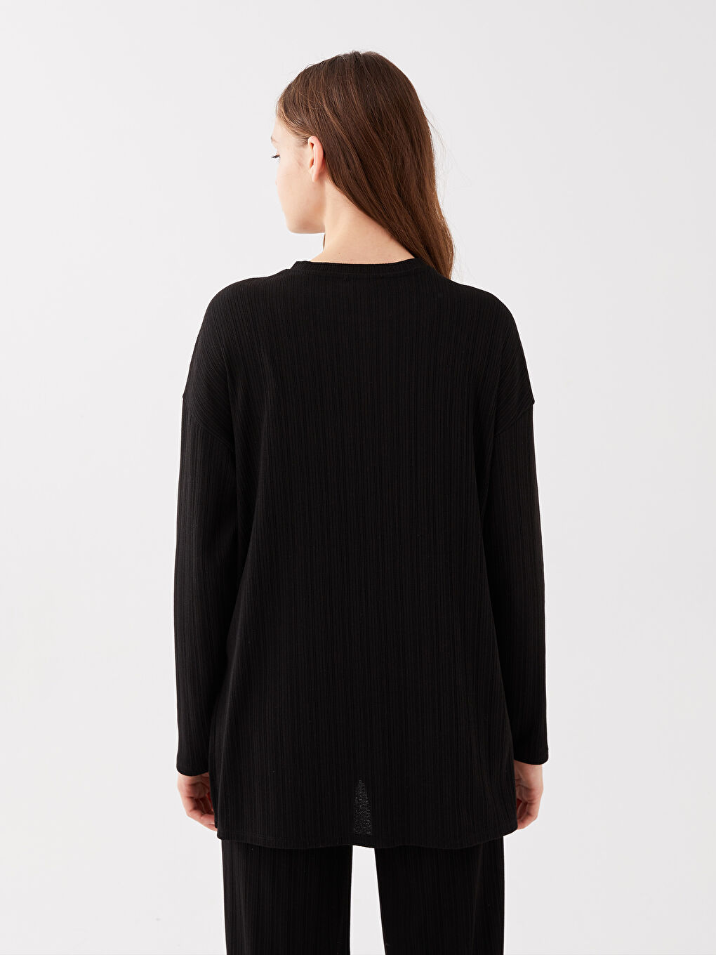 LCW Vision Crew Neck Plain Long Sleeve Women's T-Shirt -S3FF78Z8-CVL