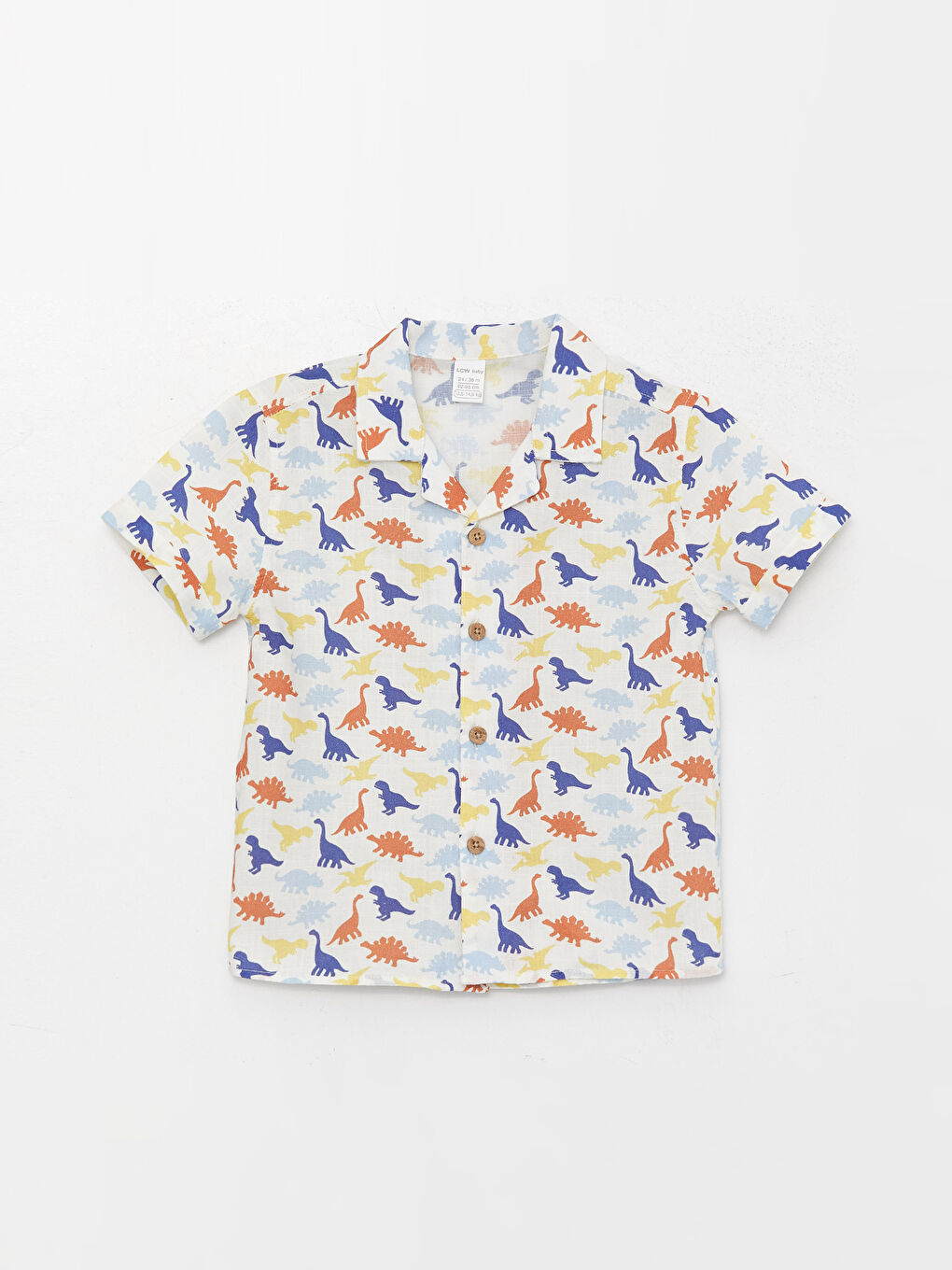 طقم قميص كم قصير مطبوع وشورت للأولاد الرضع - عبوة من قطعتين-3