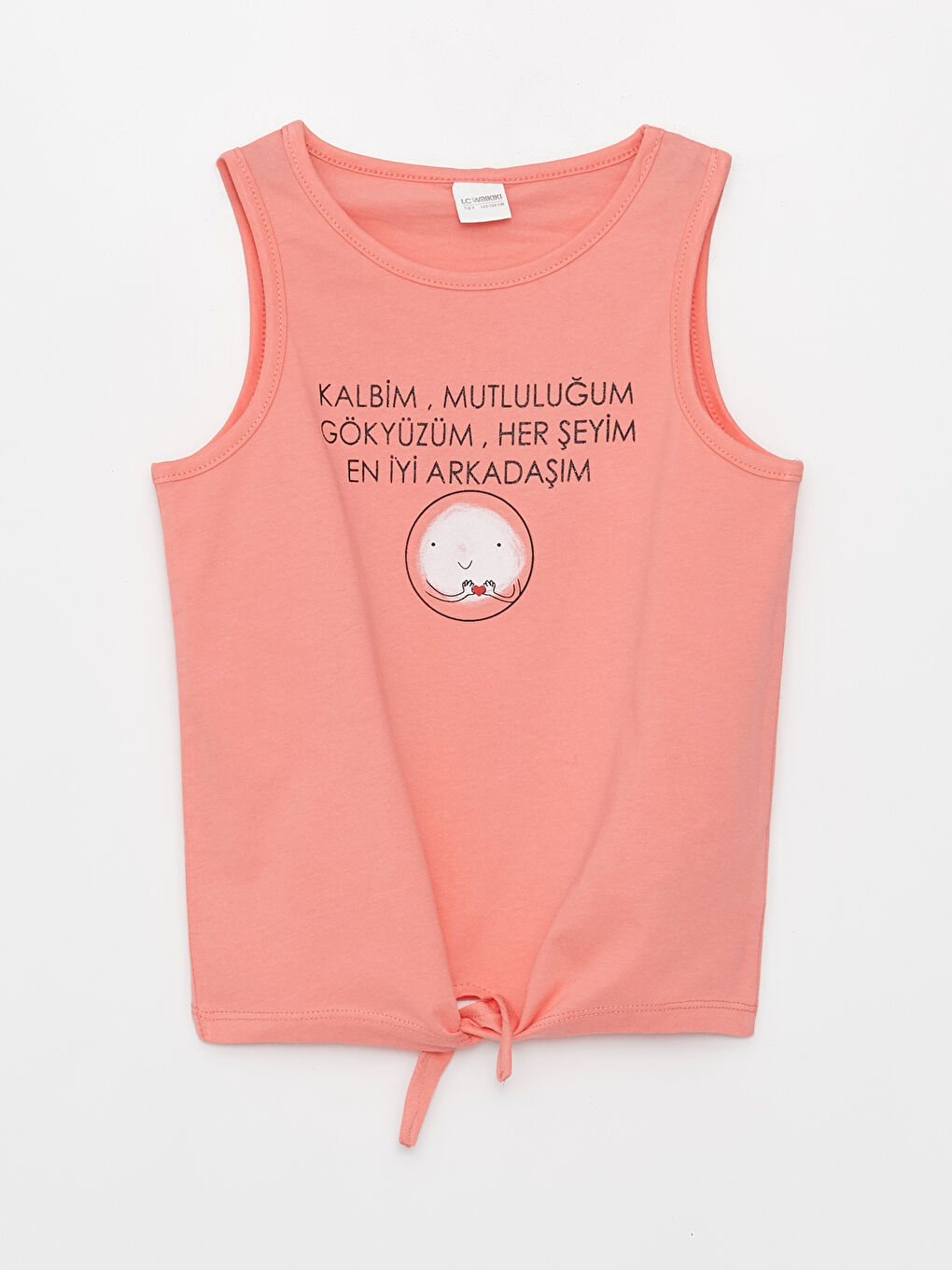 Mercan Bisiklet Yaka Kız Çocuk Pijama Takım-1