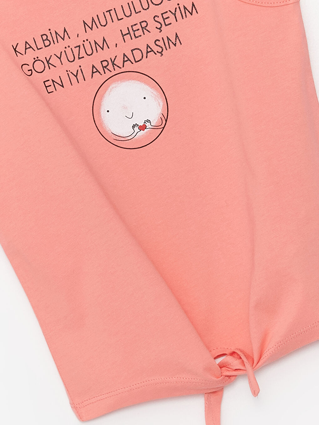 Mercan Bisiklet Yaka Kız Çocuk Pijama Takım-3