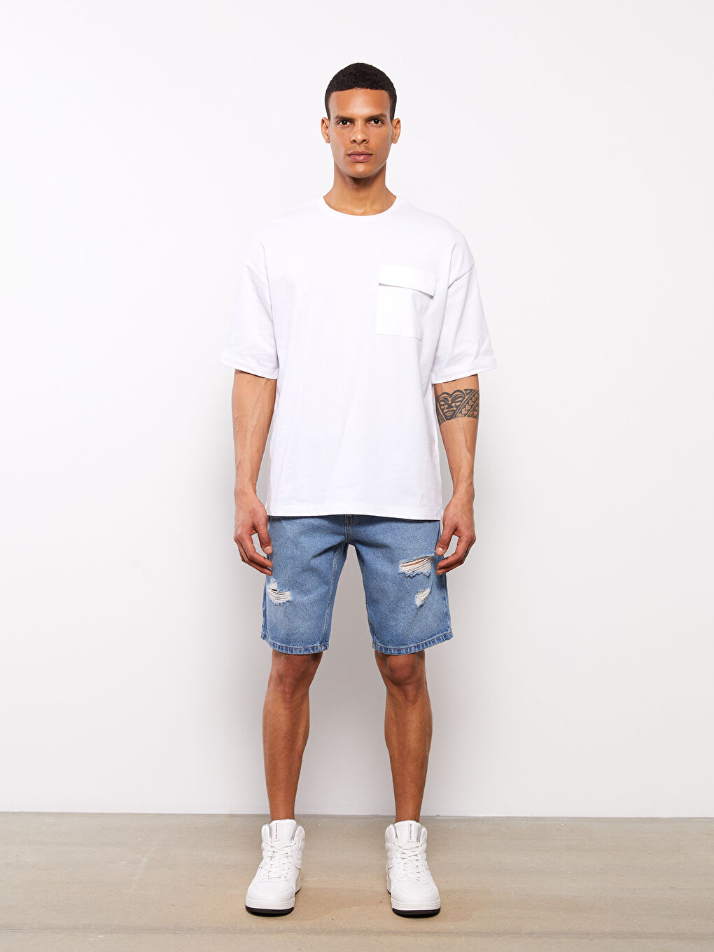 Standard Fit Men's Denim Shorts -S3FG37Z8-H45