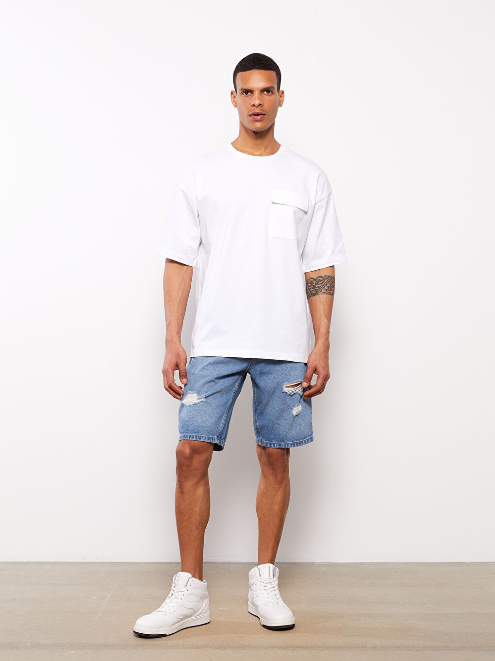 Standard Fit Men's Denim Shorts -S3FG37Z8-H45