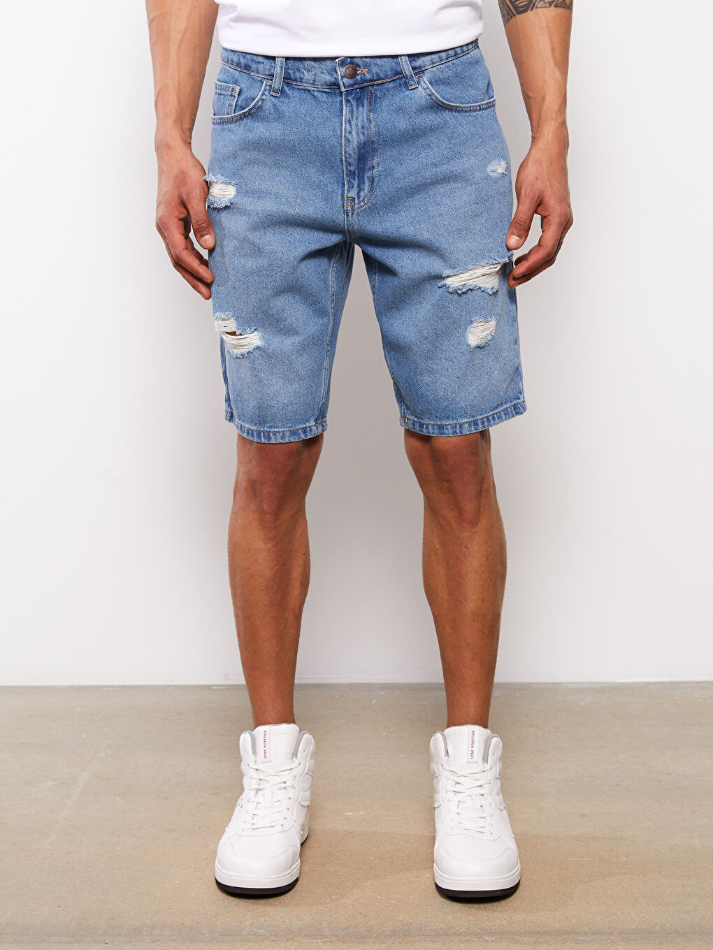 Standard Fit Men's Denim Shorts -S3FG37Z8-H45