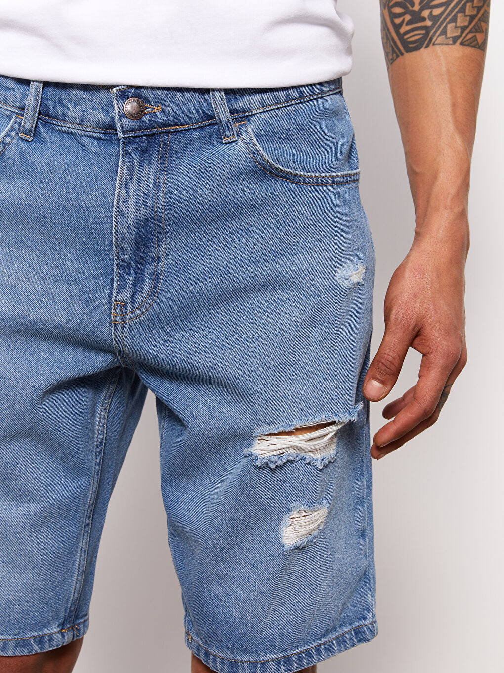 Standard Fit Men's Denim Shorts -S3FG37Z8-H45