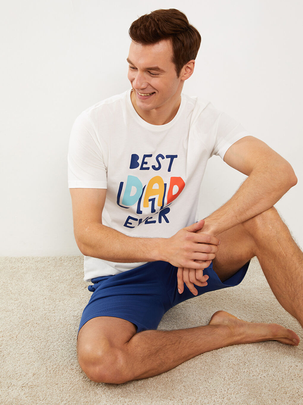 LC WAIKIKI Regular Fit Men's Short Pyjama Set -S3FH06Z8-R9J