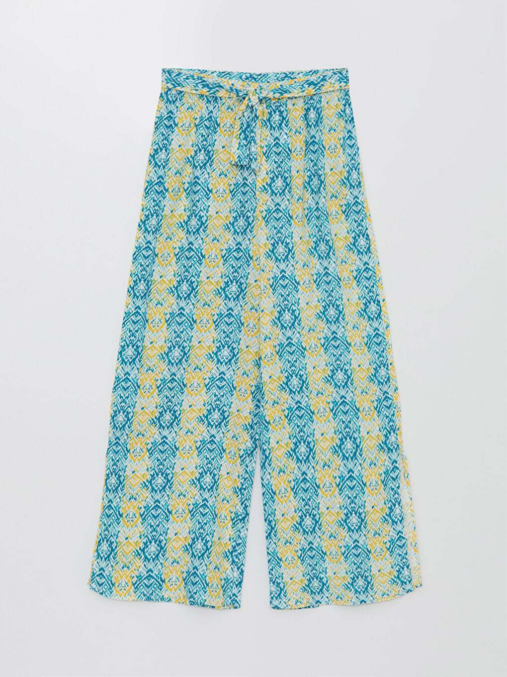 Elastic Waist Patterned Wide Leg Girl Trousers -S3FH14Z4-F9C