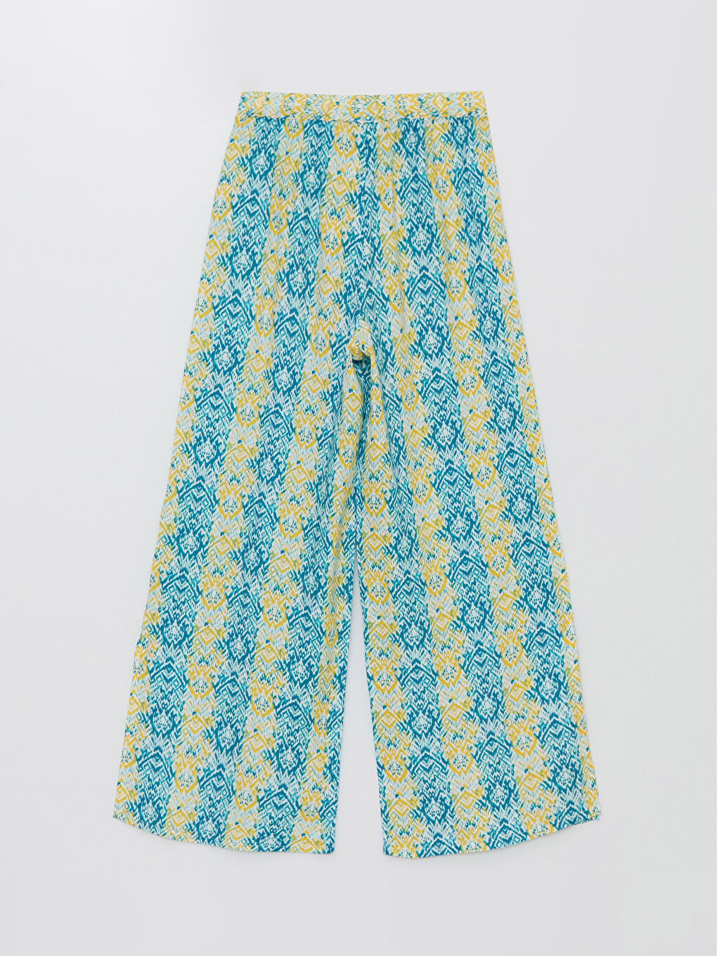 Elastic Waist Patterned Wide Leg Girl Trousers -S3FH14Z4-F9C