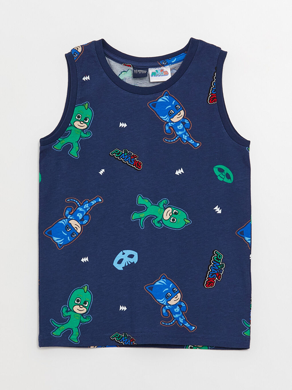 LCW Kids Crew Neck PJ Masks Printed Boy's Tank Top -S3FH20Z4-LSJ