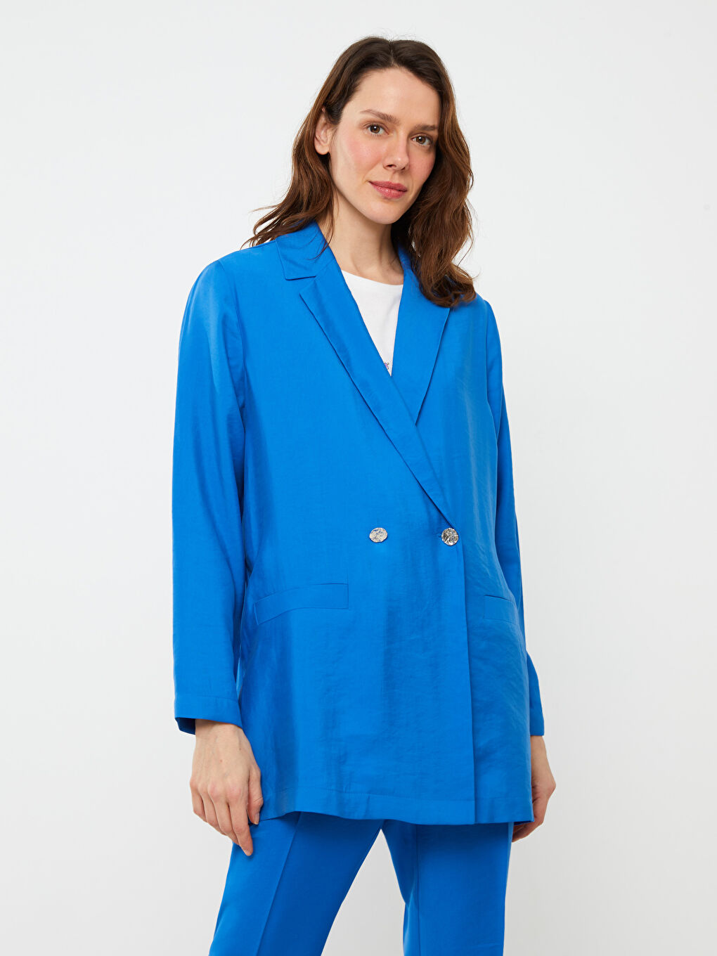 Plain Long Sleeve Women's Jacket -S3FH22Z8-H2P
