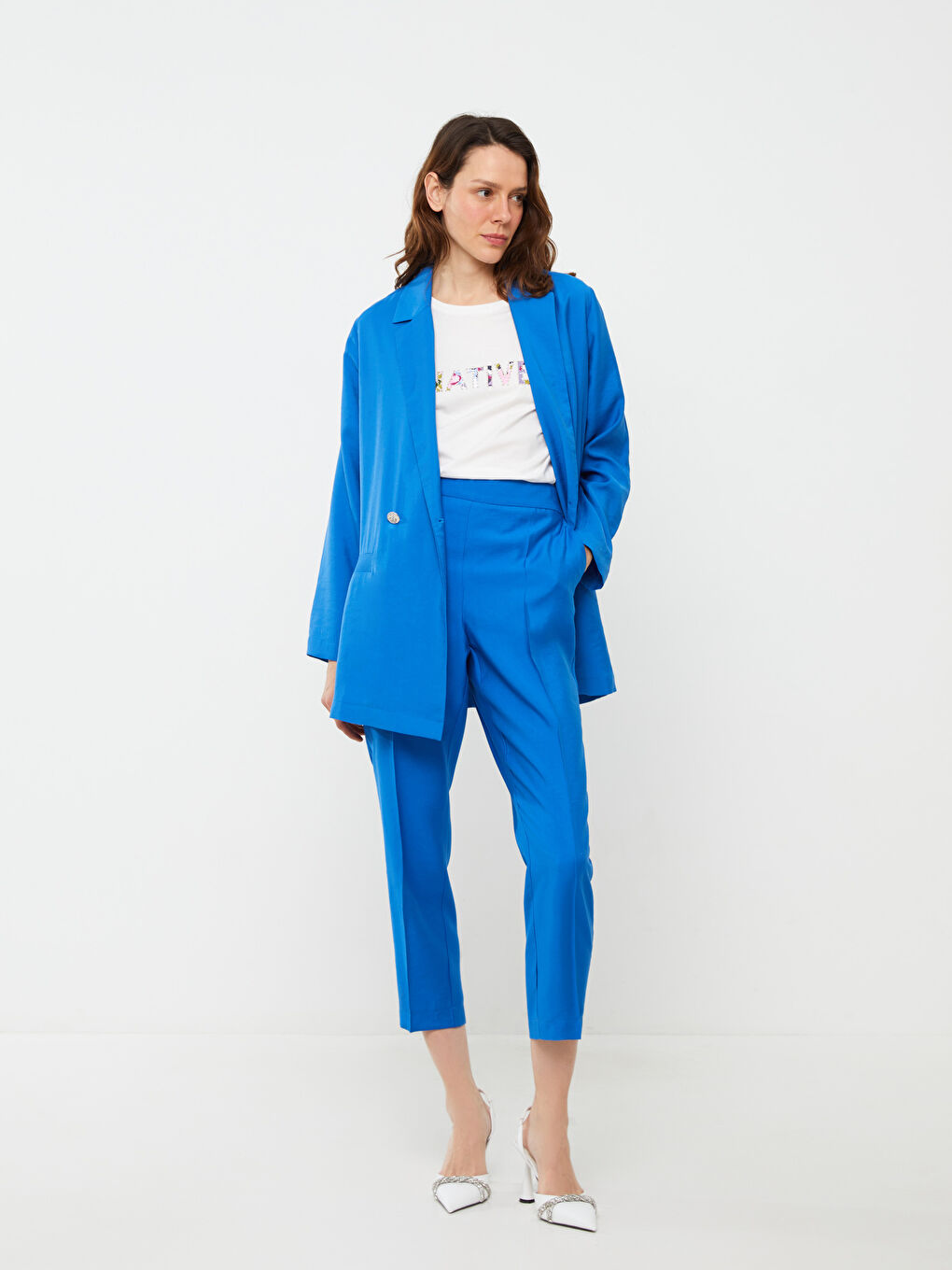 Plain Long Sleeve Women's Jacket -S3FH22Z8-H2P